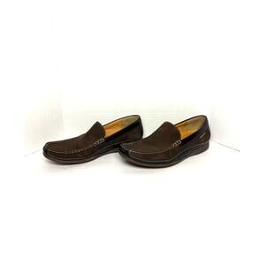 Mephisto Baduard Loafers Mens Sz 12 Brown Black Leather Air Cooled Slip On Shoes